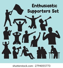 Enthusiastic Supporters Expressing Loyalty And Team Pride