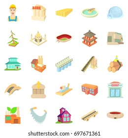 Entity icons set. Cartoon set of 25 entity vector icons for web isolated on white background