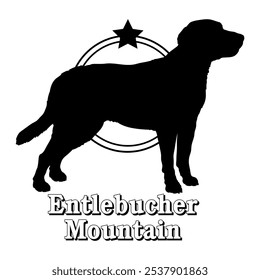 Entlebucher Mountain dog silhouette,  dog, dog breeds, logo, vector, silhouette, logo design, animal, illustration, icon, sign, design, black,  symbol, pet