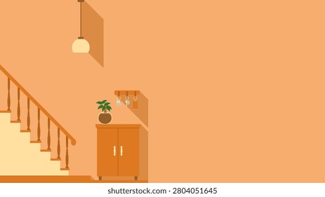 Entrance background image with space for adding text.