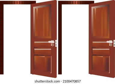 Entrance Door Design Image, Wooden dor