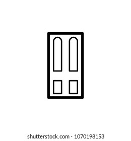 Entrance door icon. Element of door, window and gate for mobile concept and web apps. Thin line icon for website design and development, app development. Premium icon on white background