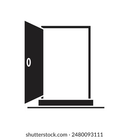 Eingangstürsymbol Vektorgrafik Vorlage Illustration Logo Design