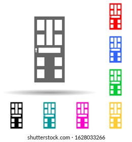 Entrance door multi color style icon. Simple glyph, flat vector of door icons for ui and ux, website or mobile application