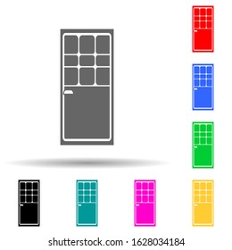Entrance door multi color style icon. Simple glyph, flat vector of door icons for ui and ux, website or mobile application