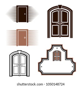 entrance doors, vector pattern