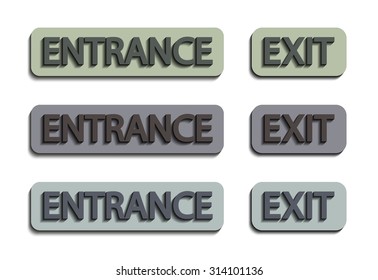 entrance , exit