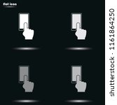 Entrance or exit flat grayscale vector icon.