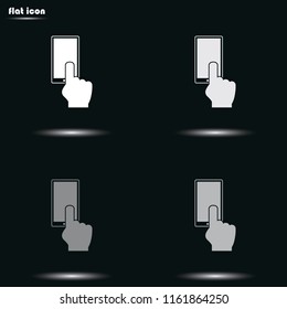 Entrance or exit flat grayscale vector icon.