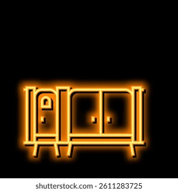 entrance fence neon light sign vector. entrance fence illustration