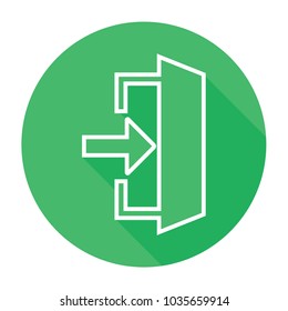 Entrance flat icon