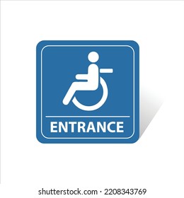 entrance handicap only can be used as an icon