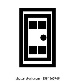 entrance icon isolated sign symbol vector illustration - high quality black style vector icons
