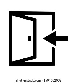 entrance icon isolated sign symbol vector illustration - high quality black style vector icons
