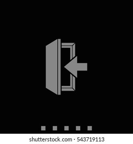 Entrance icon. Log in symbol.