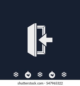 Entrance icon. Log in symbol.