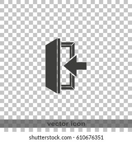 Entrance icon. Log in symbol.