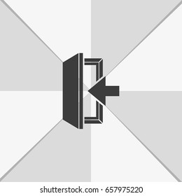 Entrance icon. Log in symbol.
