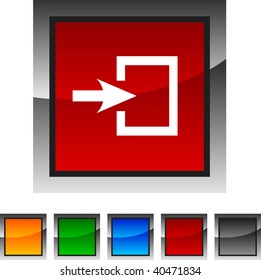  Juego de iconos de entrada. Ilustración vectorial.