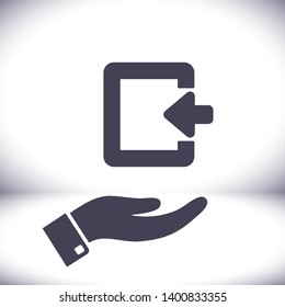 ENTRANCE  iconvector icon  , lorem ipsum Flat design