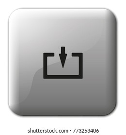 Entrance or log in sign flat vector icon.