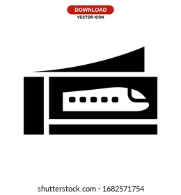 entrance ticket icon or logo isolated sign symbol vector illustration - high quality black style vector icons
