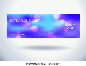 entrance ticket template