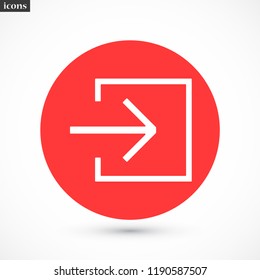 entrance vector icon 10 eps