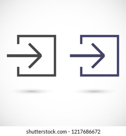 entrance vector icon 10 eps