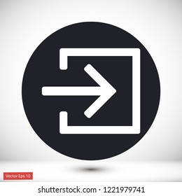 entrance vector icon 10 eps