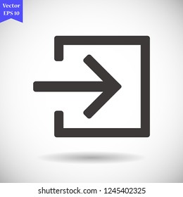 entrance vector icon 10 eps