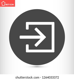 entrance vector icon 10 eps