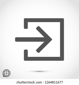 entrance vector icon 10 eps