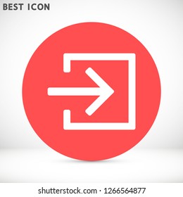 entrance vector icon 10 eps