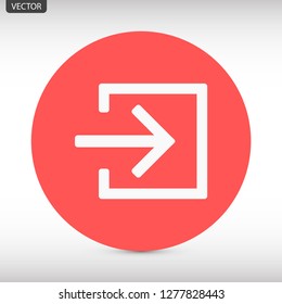 entrance vector icon 10 eps