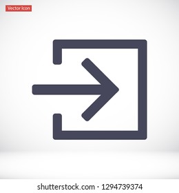 entrance vector icon 10 eps