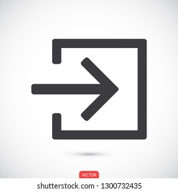 entrance vector icon 10 eps