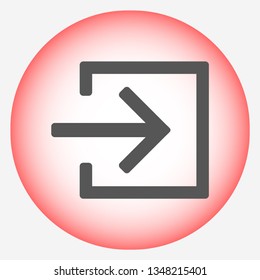 entrance vector icon 10 eps