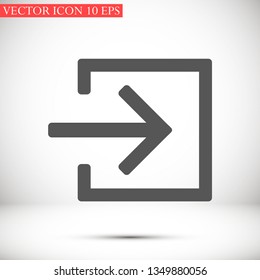 entrance vector icon 10 eps