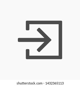 entrance vector icon 10 eps , Lorem ipsum Flat design