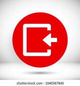 ENTRANCE  vector icon 