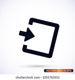 ENTRANCE  vector icon 