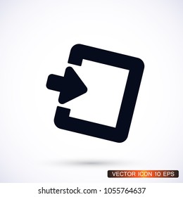 ENTRANCE  vector icon 