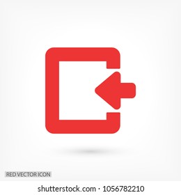 ENTRANCE  vector icon 