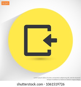 ENTRANCE  vector icon 
