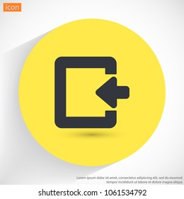 ENTRANCE  vector icon 