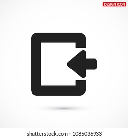 ENTRANCE  vector icon 