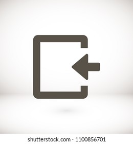 ENTRANCE  vector icon 