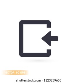 ENTRANCE  vector icon 