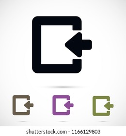 ENTRANCE  vector icon 